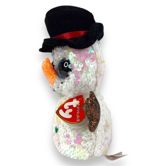 3pc Ty Flippables Christmas Holiday Snowman Unicorn Plush Toy Melty Stardust 7" - Picture 11 of 16